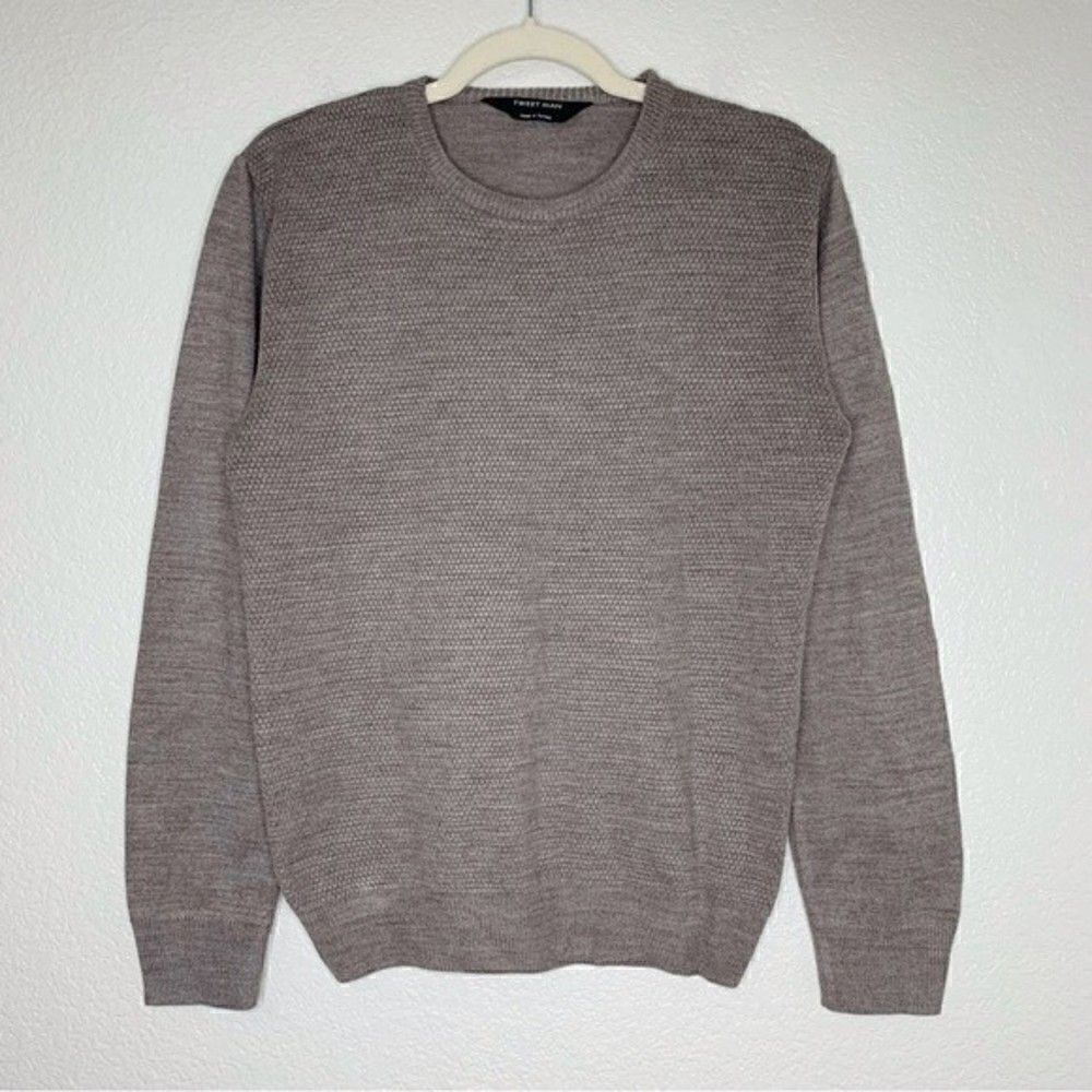 Tweet Man Wool Blend Men’s Crewneck Long Sleeves Pullover Sweater